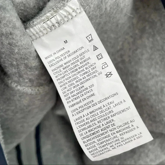 Nautica Men’s Gray Knit Jacket Medium Full Zip Closure Pockets - Picture 7 of 9